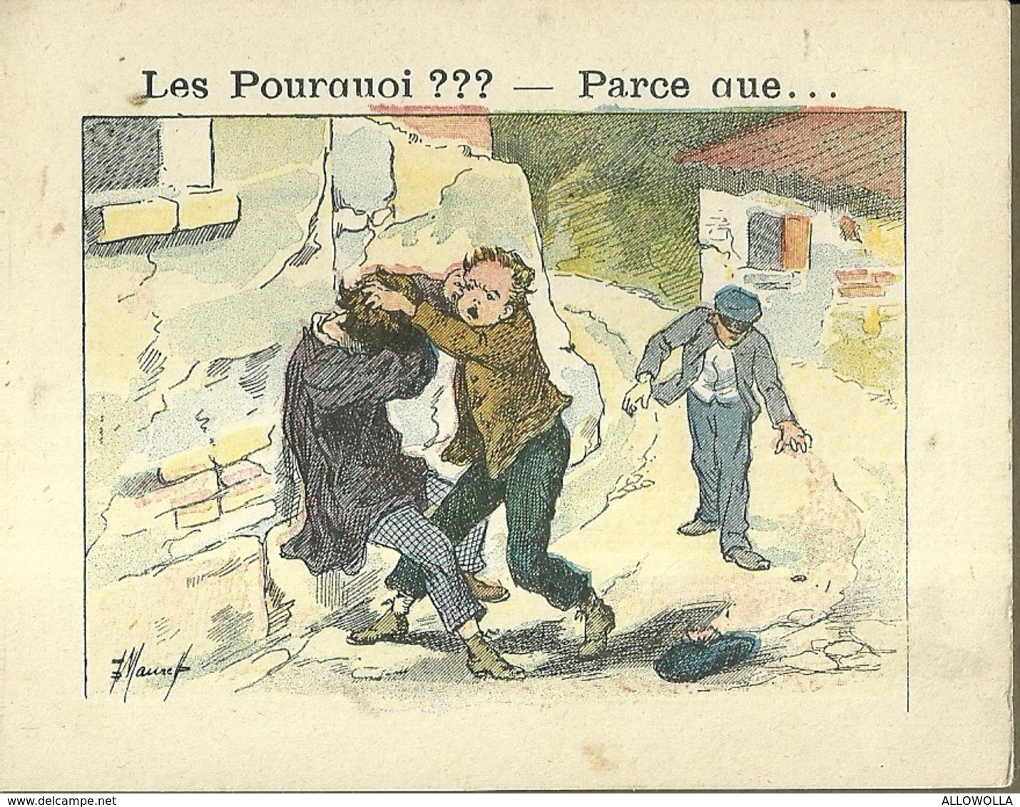 1393 " LES POURQUOI ??? ..... PARCE QUE ..... " FIGURINA DIDATTICA FRANCESE  ORIGINALE - 0-6 Anni