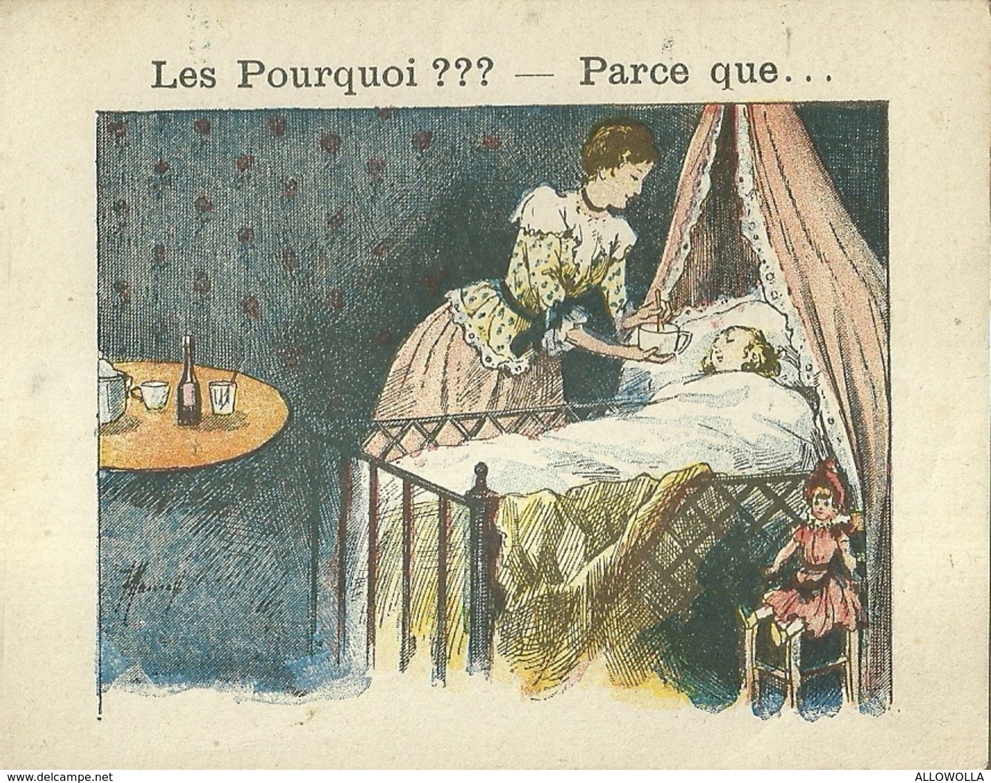 1394 " LES POURQUOI ??? ..... PARCE QUE ..... " FIGURINA DIDATTICA FRANCESE  ORIGINALE - 0-6 Anni