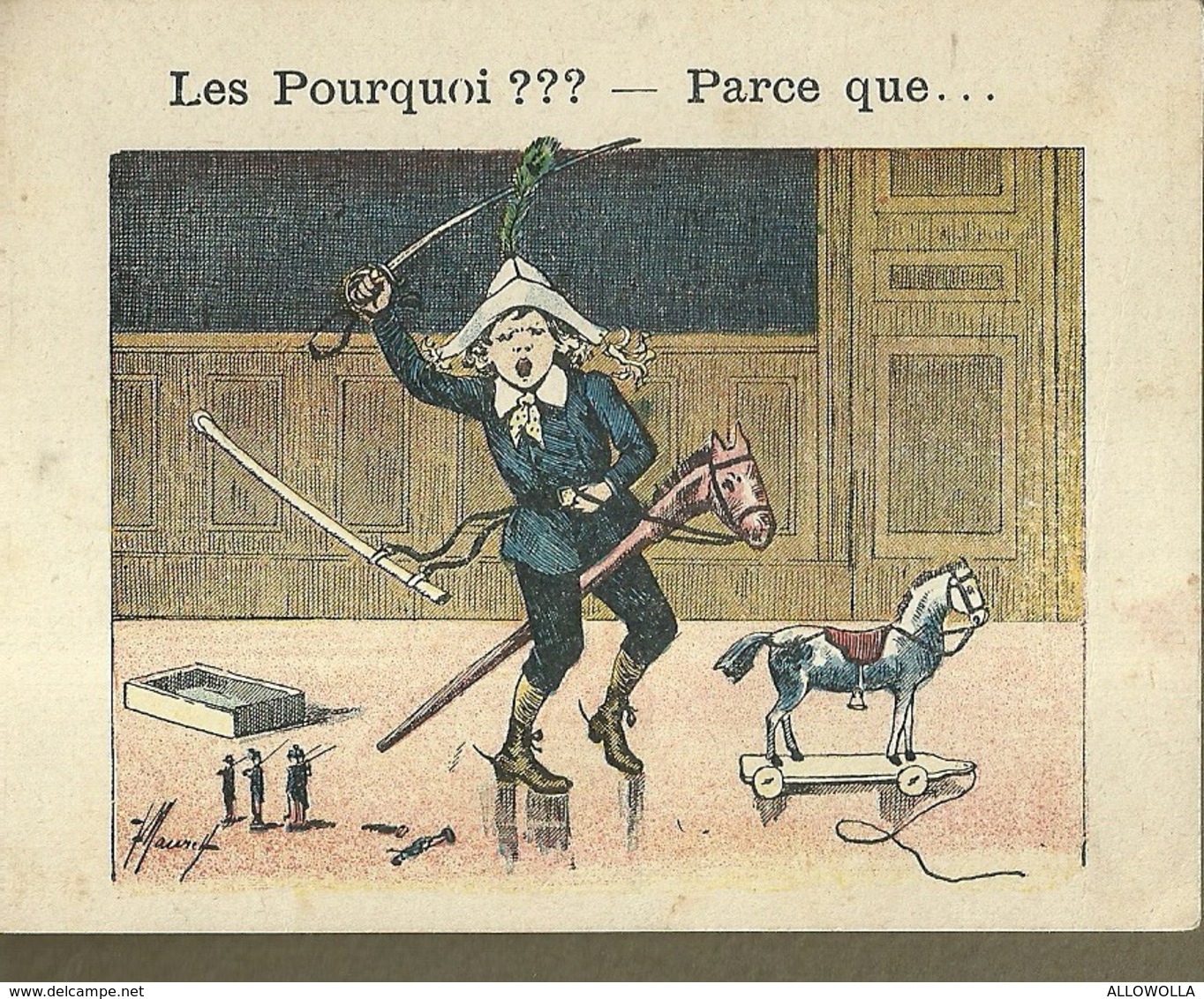 1395 " LES POURQUOI ??? ..... PARCE QUE ..... " FIGURINA DIDATTICA FRANCESE  ORIGINALE - 0-6 Jaar