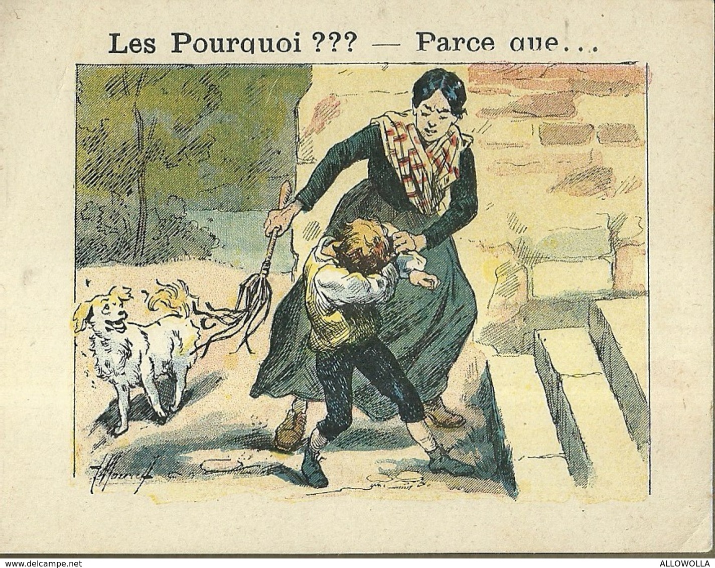 1396 " LES POURQUOI ??? ..... PARCE QUE ..... " FIGURINA DIDATTICA FRANCESE  ORIGINALE - 0-6 Anni