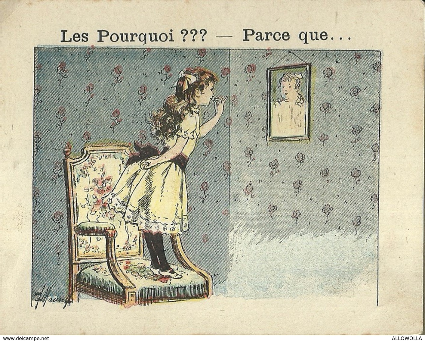 1397 " LES POURQUOI ??? ..... PARCE QUE ..... " FIGURINA DIDATTICA FRANCESE  ORIGINALE - 0-6 Anni