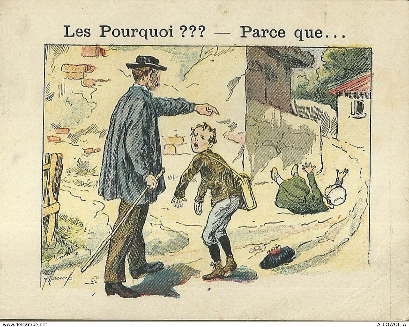 1400 " LES POURQUOI ??? ..... PARCE QUE ..... " FIGURINA DIDATTICA FRANCESE  ORIGINALE - 0-6 Años