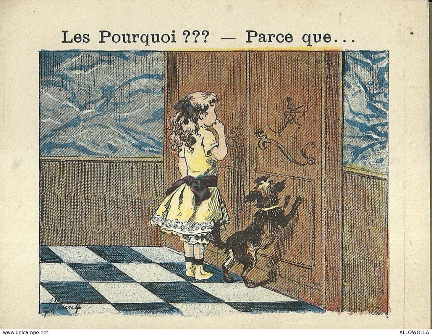 1405 " LES POURQUOI ??? ..... PARCE QUE ..... " FIGURINA DIDATTICA FRANCESE  ORIGINALE - 0-6 Años