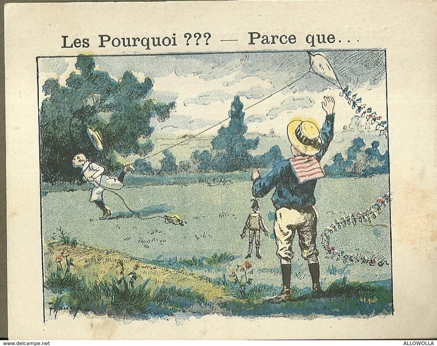 1411 " LES POURQUOI ??? ..... PARCE QUE ..... " FIGURINA DIDATTICA FRANCESE  ORIGINALE - 0-6 Years Old