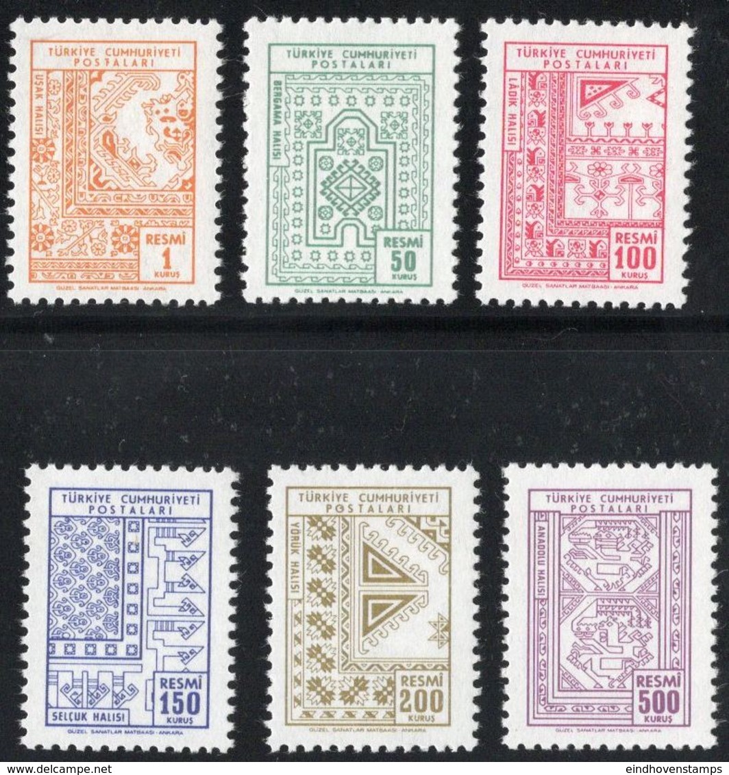 Turkey, Service Stamps 1966,  Values MNH TD66-01 - Unused Stamps