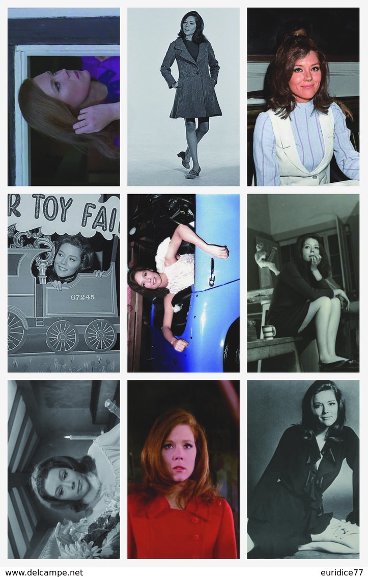 DIANA RIGG - Film Star Pin Up PHOTO POSTCARD - Pack 3 - Mujeres Famosas