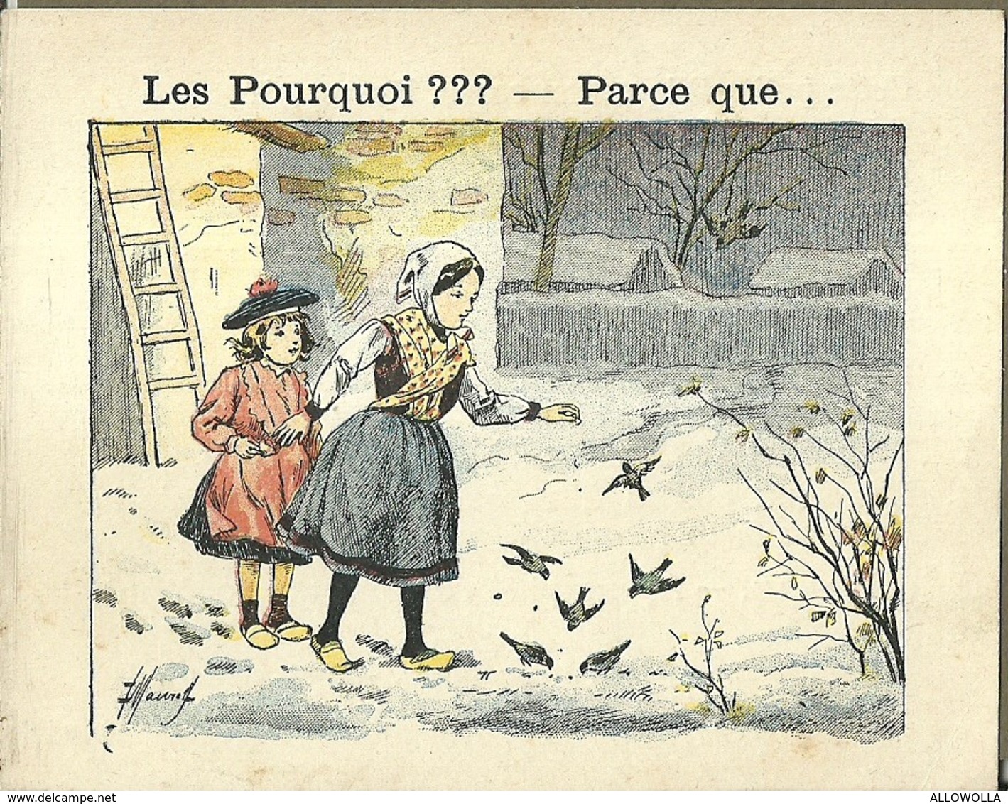 1415 " LES POURQUOI ??? ..... PARCE QUE ..... " FIGURINA DIDATTICA FRANCESE  ORIGINALE - 0-6 Años