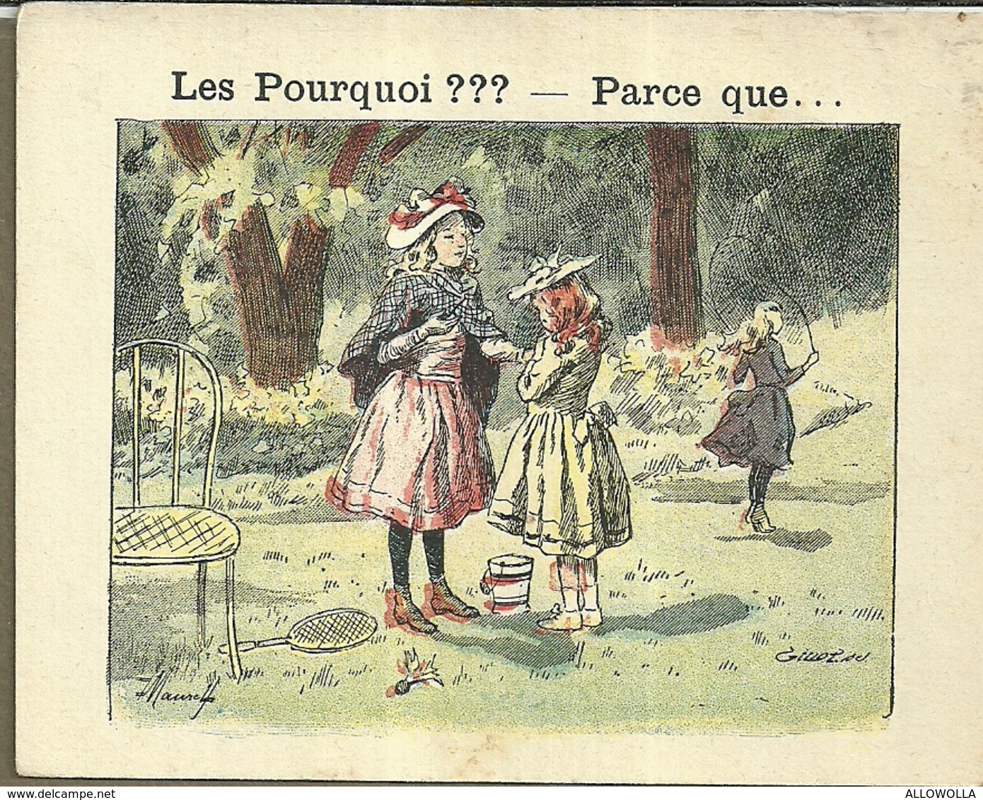 1416 " LES POURQUOI ??? ..... PARCE QUE ..... " FIGURINA DIDATTICA FRANCESE  ORIGINALE - 0-6 Jaar