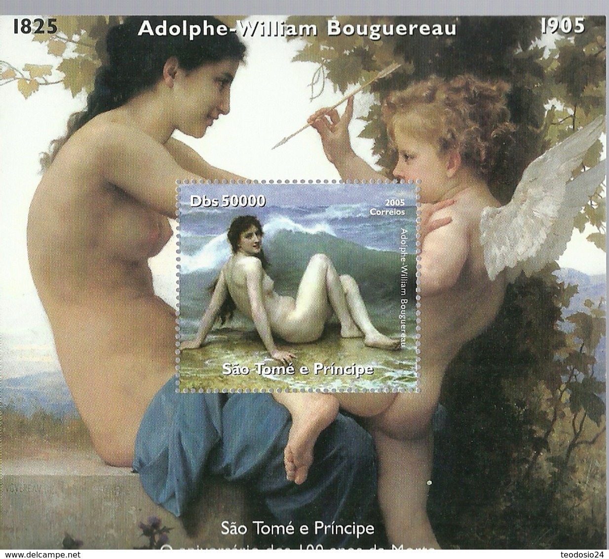 SANTO TOME Y PRINCIPE   2005 ** MNH   DESNUDO BOUGUEREAU - Nudes