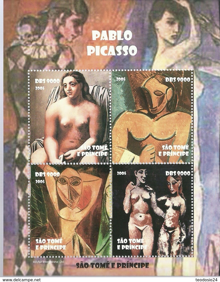 SANTO TOME Y PRINCIPE   2005 ** MNH   DESNUDO PICASSO - Nudes