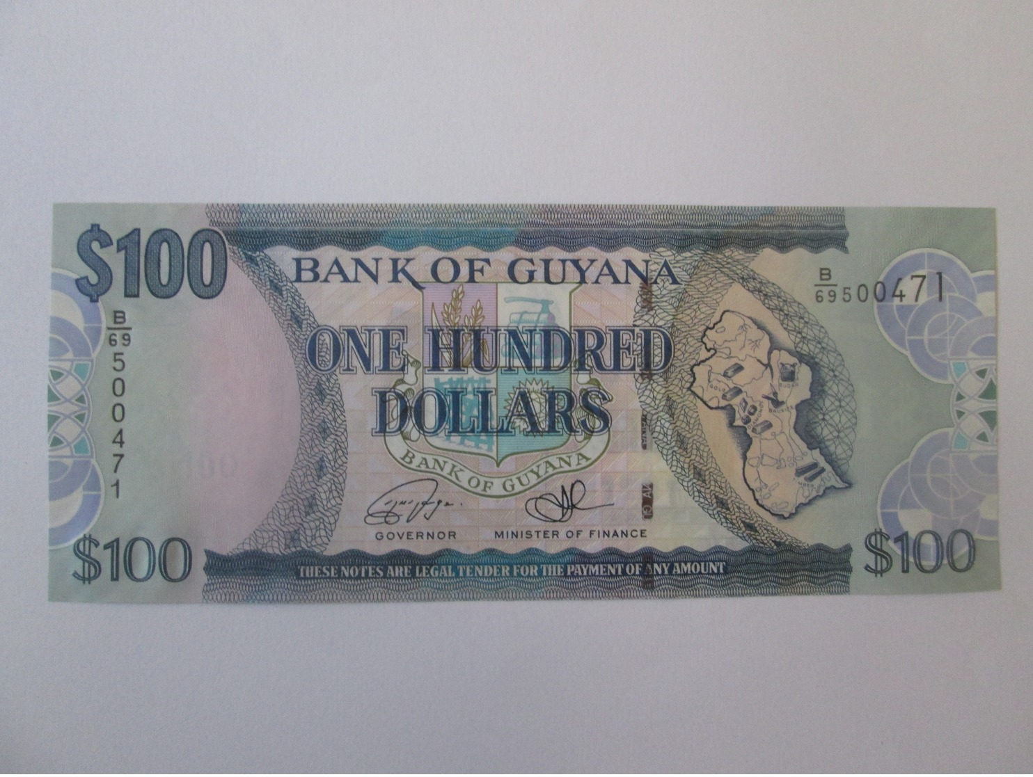 Guyana 100 Dollars 2016 Banknote UNC - Guyana