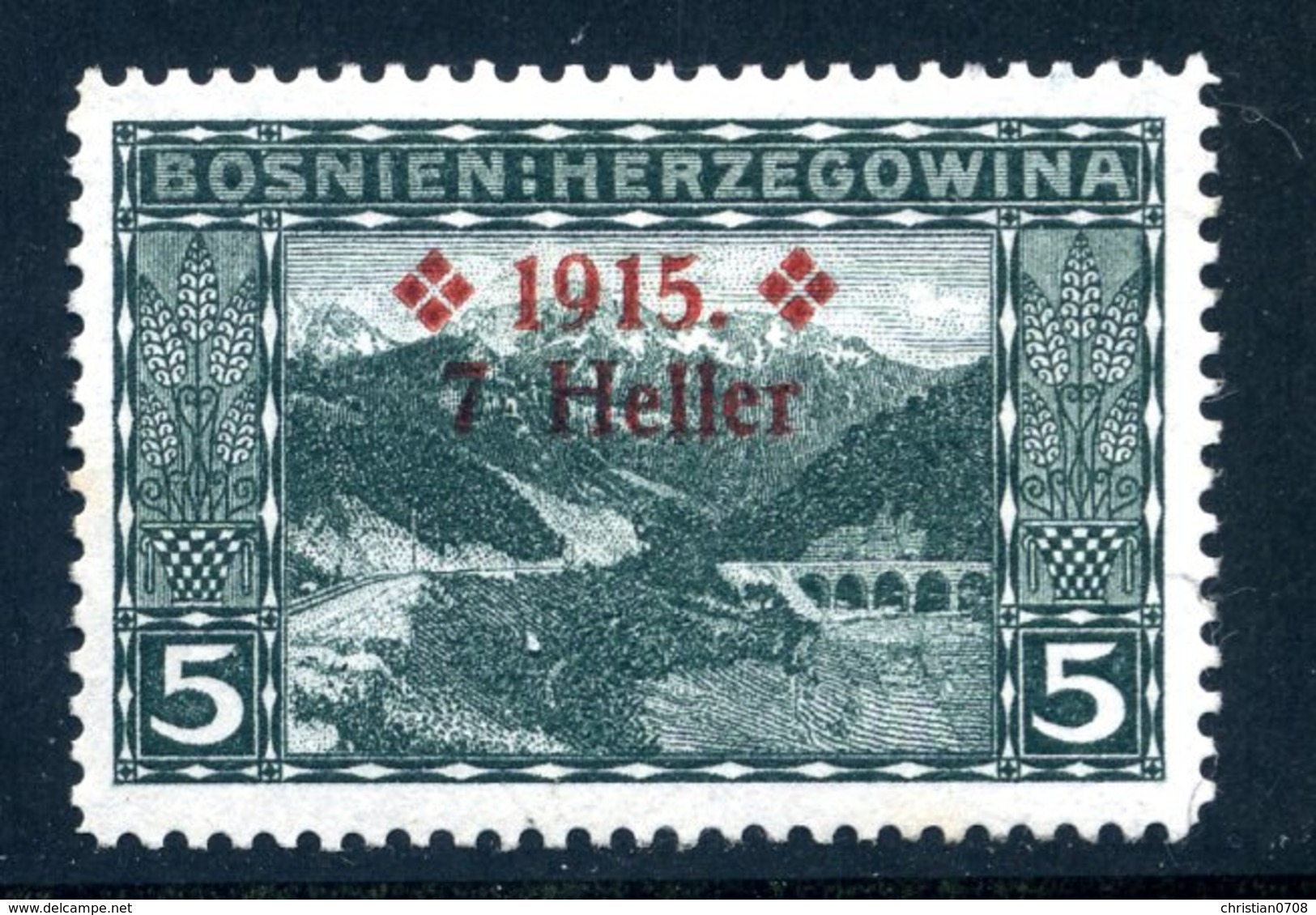 Bosnien-Herz. Mi. 91 A (L 12 1/2) Falz - Bosnien-Herzegowina