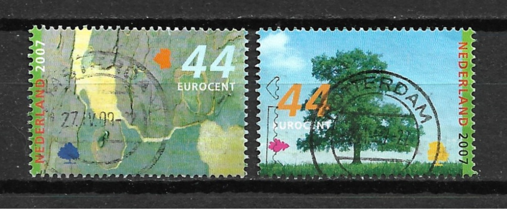 2007 Netherlands Complete Set Trees In Summer Used/gebruikt/oblitere - Usati