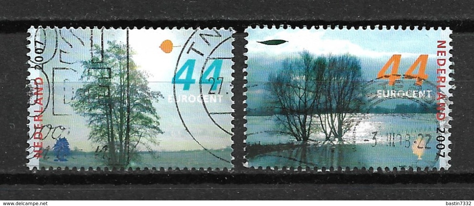 2007 Netherlands Complete Set Trees In Winter Used/gebruikt/oblitere - Oblitérés