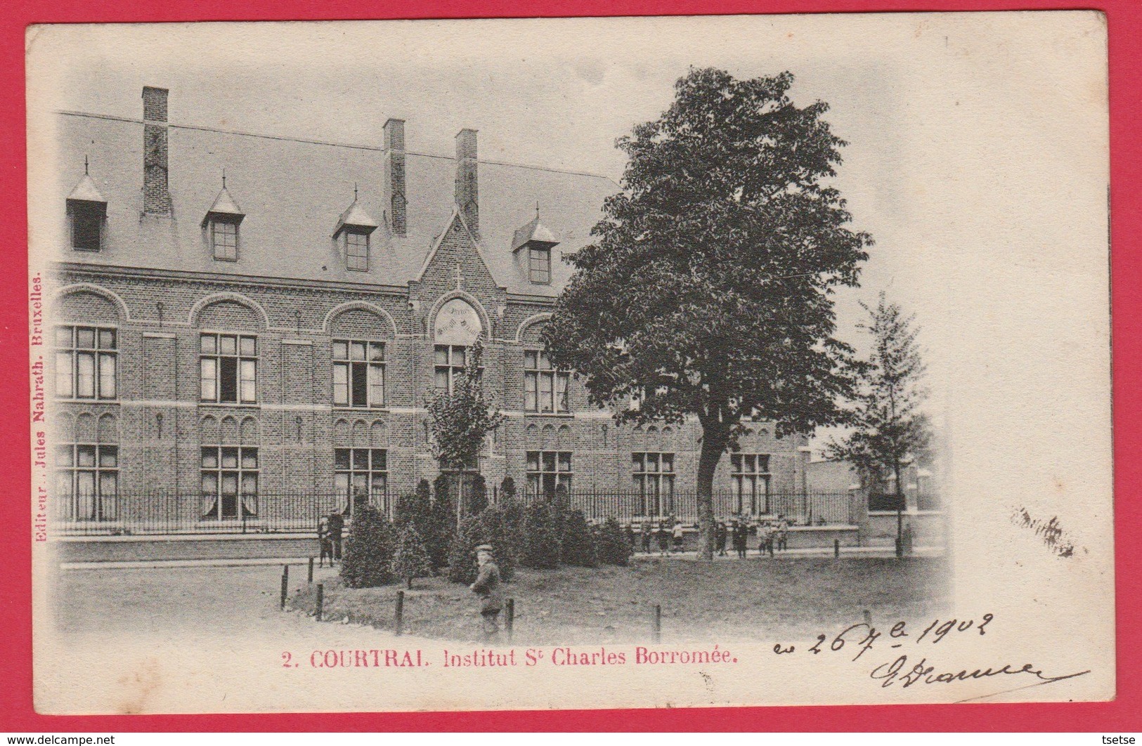 Kortrijk / Courtrai - Institut St Charles Borromée - 1902 ( Verso Zien ) - Kortrijk