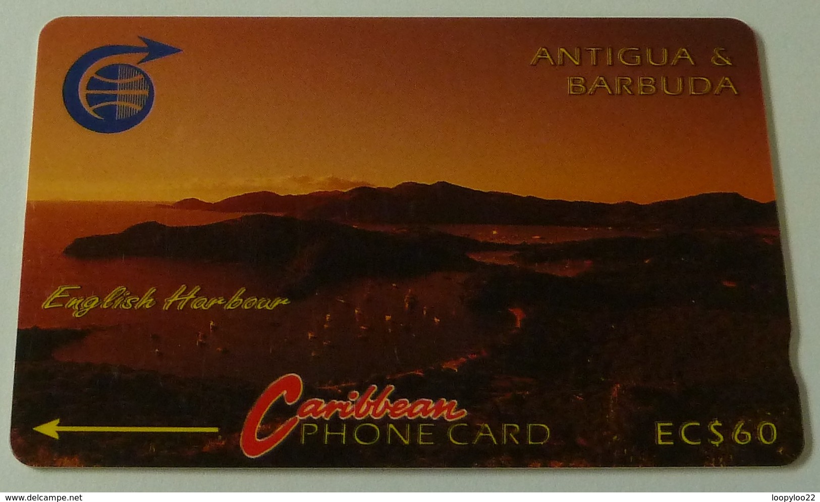 ANTIGUA & BARBUDA - GPT - $60 - 5CATB - English Harbour - ANT-5B - VF Used - Antigua E Barbuda