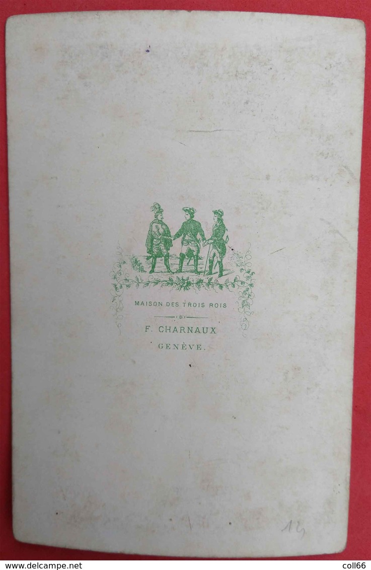 1879-80 Photo Sur Carton Chemin De Fer Du Rigi éditeur Charnaux N°453 Maison Des 3 Rois Genève Suisse - Antiche (ante 1900)