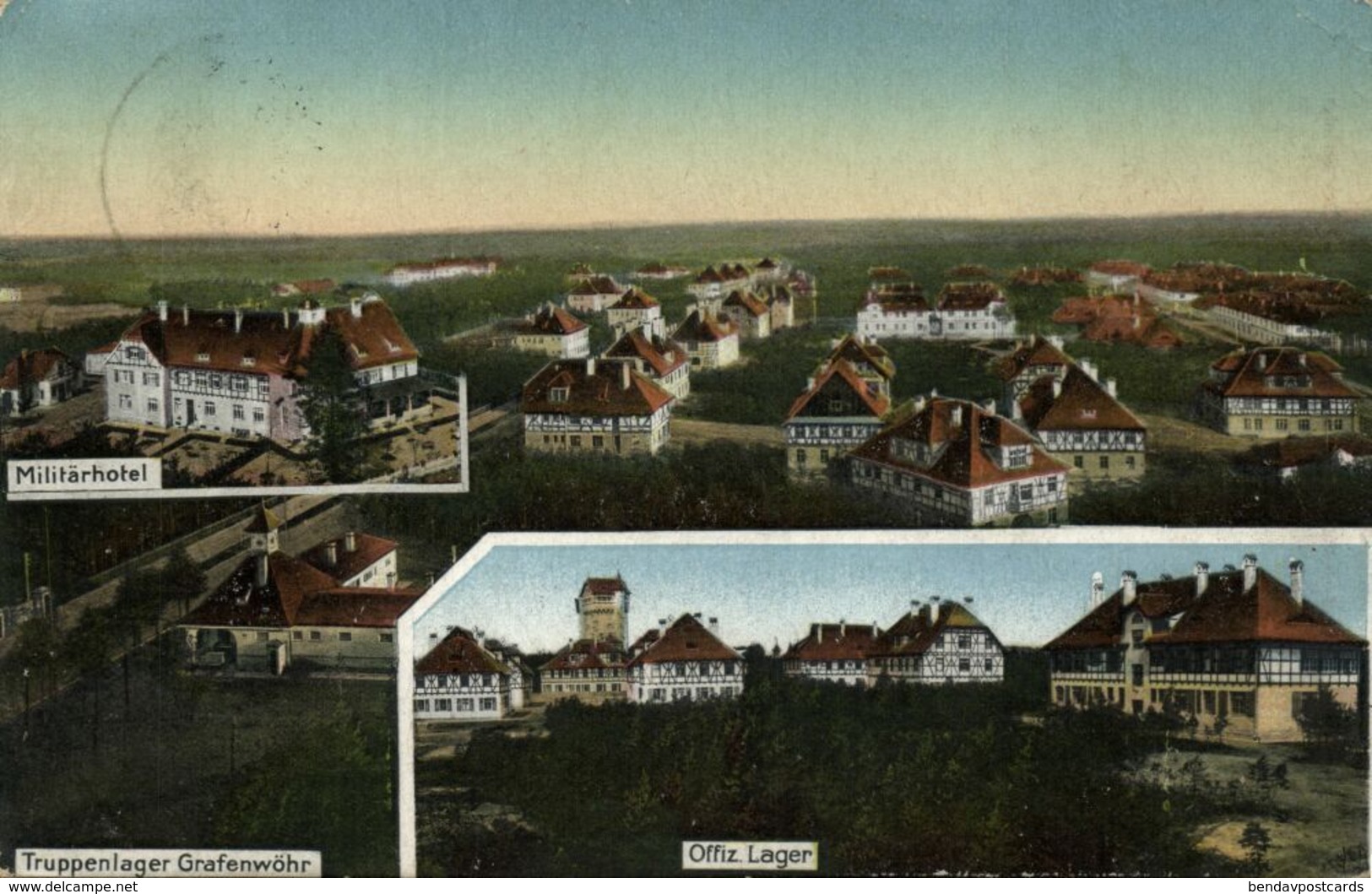 GRAFENWÖHR, Truppenlager, Offizierslager, Militärhotel (1913) AK - Grafenwoehr