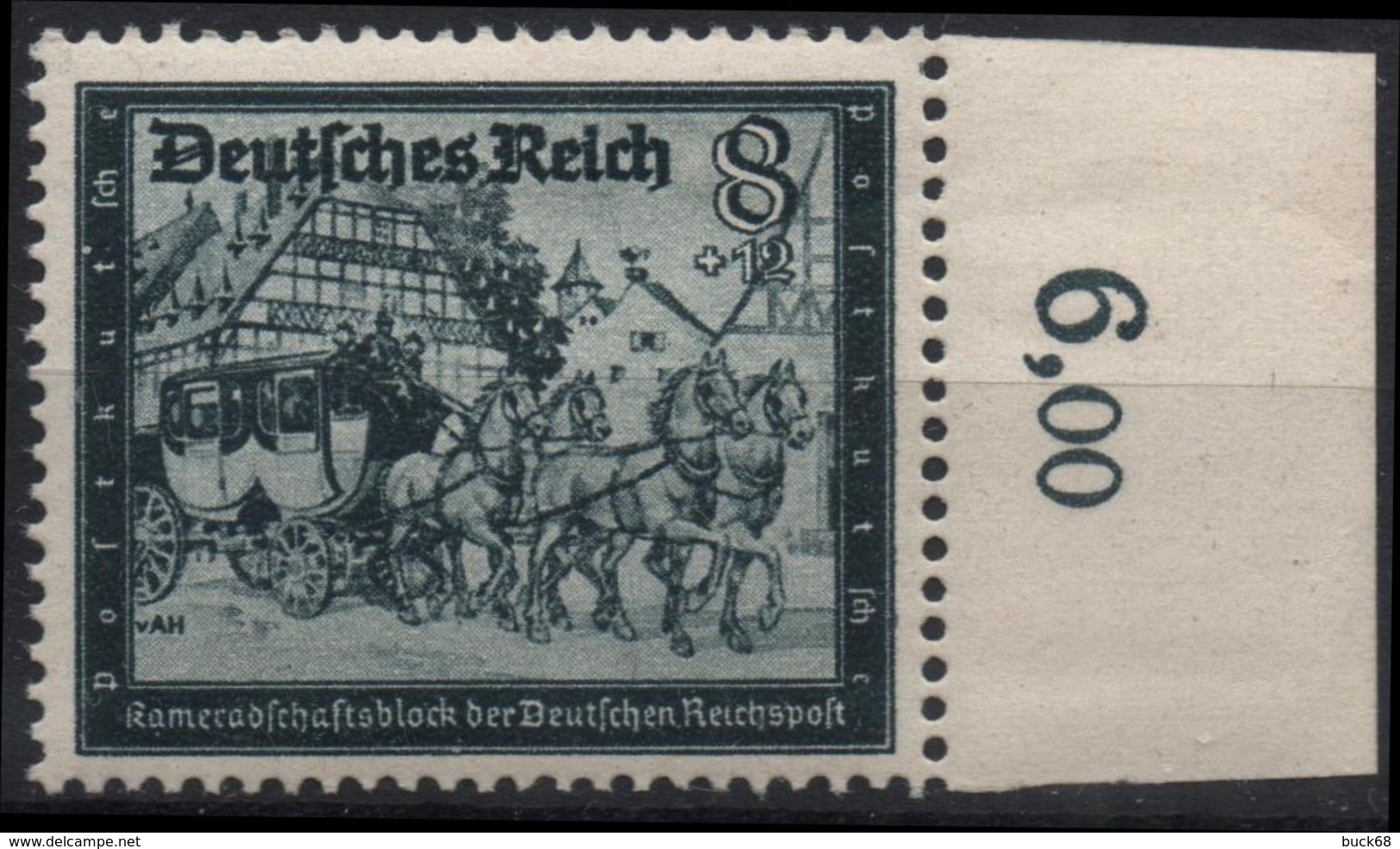 ALLEMAGNE DEUTSCHES III REICH 806 ** MNH Fédération Des Postiers Allemands Facteur Factrice - Neufs