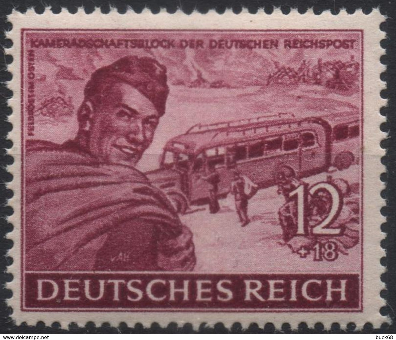 ALLEMAGNE DEUTSCHES III REICH 807 ** MNH Fédération Des Postiers Allemands Facteur Factrice - Unused Stamps