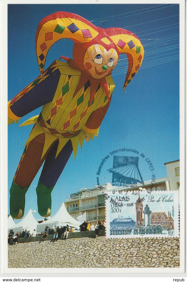 Berck Sur Mer Rencontre Internationale Cerfs-volants 2002 - Gedenkstempel