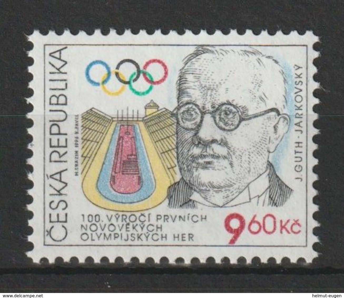 MiNr. 105 Tschechische Republik: 1996, 27. März. 100 Jahre Olympische Spiele Der Neuzeit. - Ungebraucht