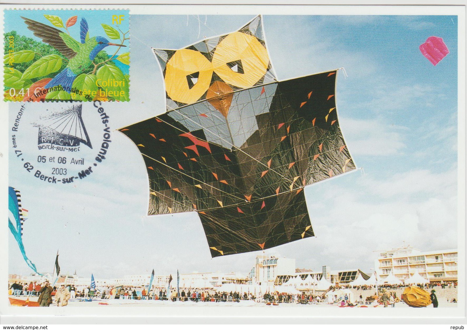 Berck Sur Mer Rencontre Internationale Cerfs-volants 2003 - Commemorative Postmarks
