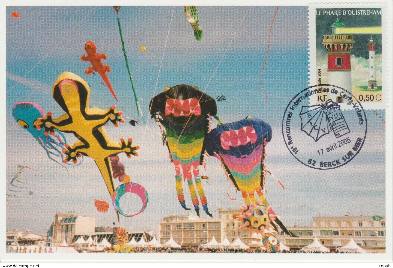 Berck Sur Mer Rencontre Internationale Cerfs-volants 2005 - Gedenkstempel