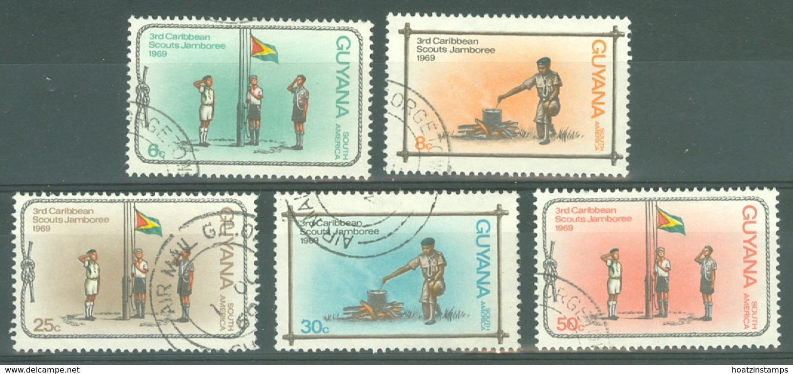 Guyana: 1969   Third Caribbean Scout Jamboree And Diamond Jubilee   Used - Guyana (1966-...)