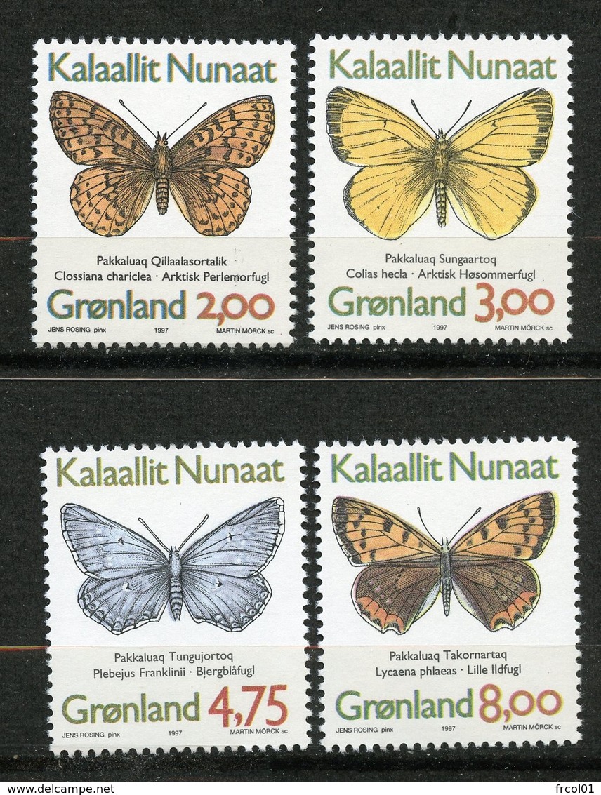 Groenland, Yvert 278/281, Scott 315/318, MNH - Neufs