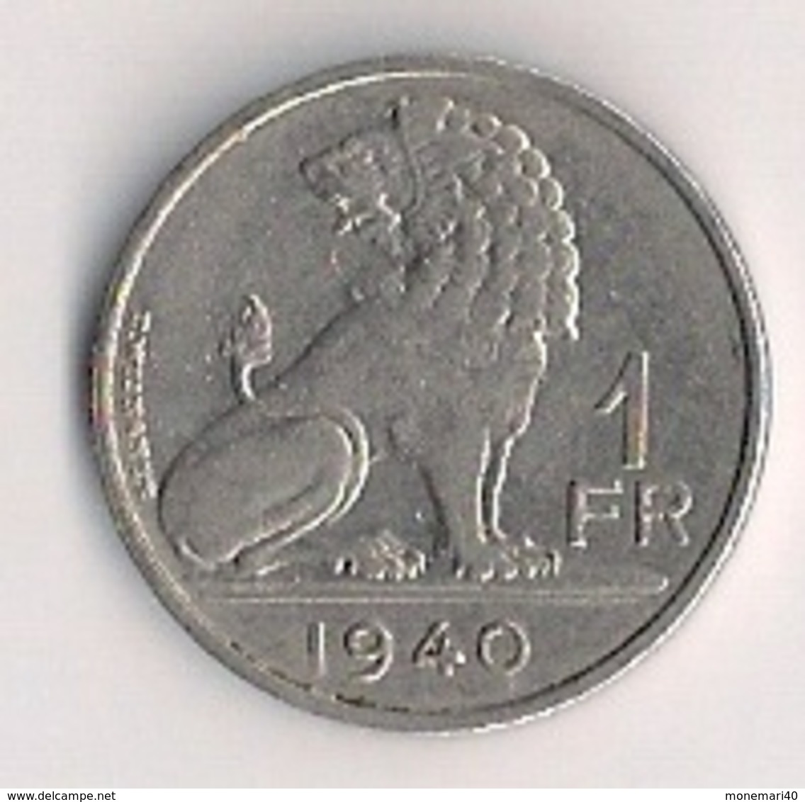 BELGIQUE - BELGIE - LEOPOLD III - 1 Franc 1940. - 1 Franc