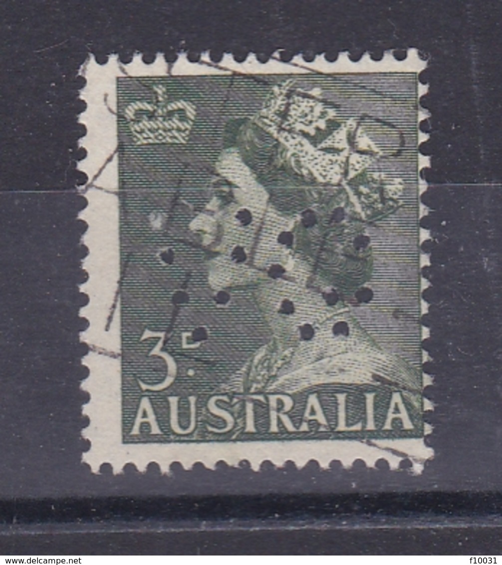 Australie Timbre N° 197° Perforé: V G - Perfins