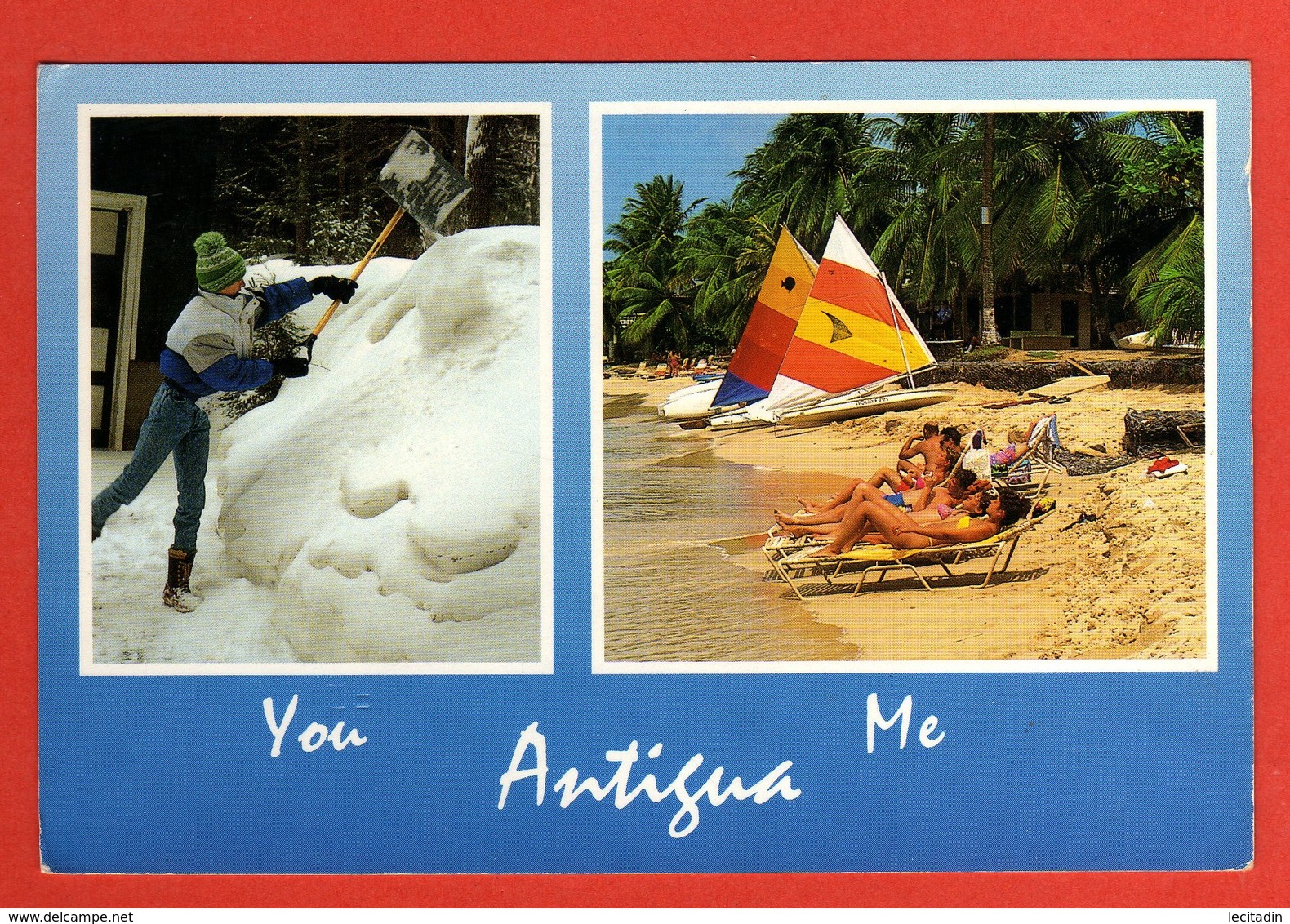 CP AMERIQUE ANTILLES CARAIBES ANTIGUA  Année 1997 - Antigua Y Barbuda