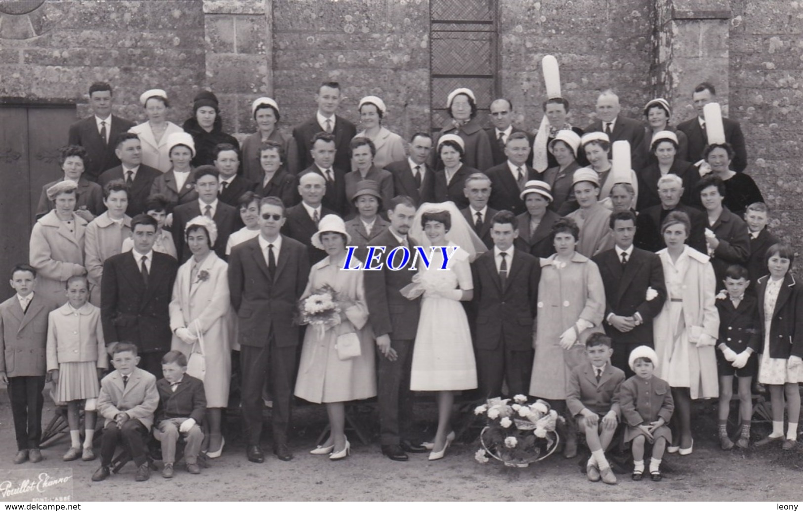 CPSM 9X14   " PHOTOGRAPHIE D'un MARIAGE " - POUILLOT EHANNO à PONT L'ABBE - Noces