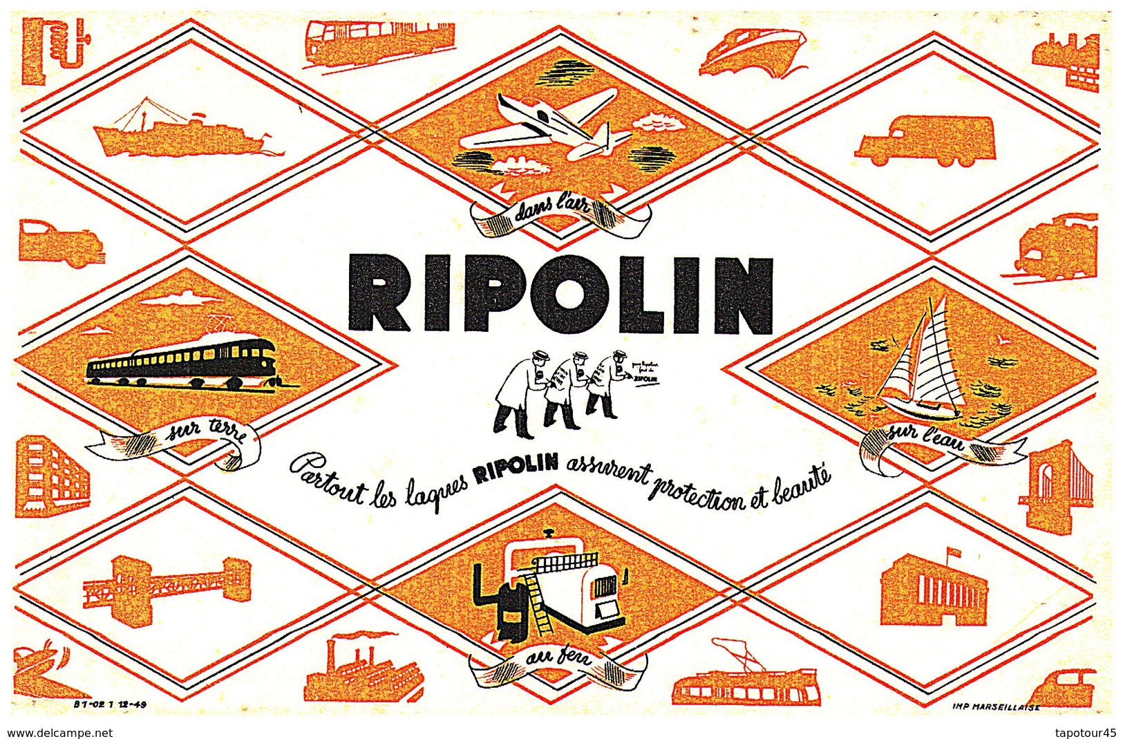 Pei R/ Buvard Peinture Ripolin (Format 21 X 14) (N= 6) - Peintures