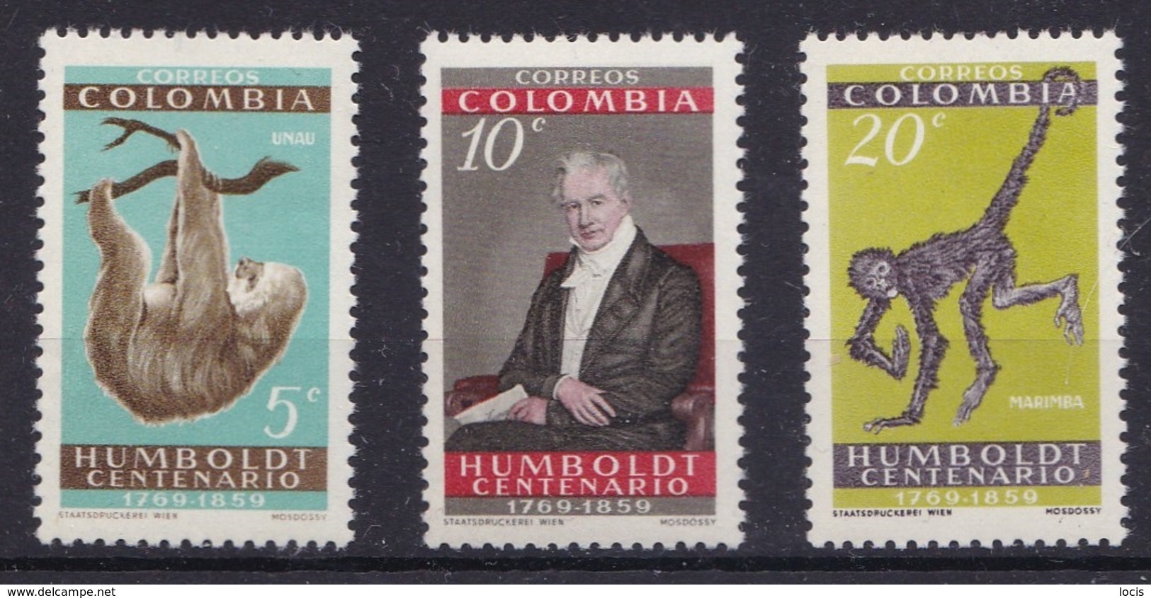 Colombia 1960 MNH**- A. Humboldt - Kolumbien