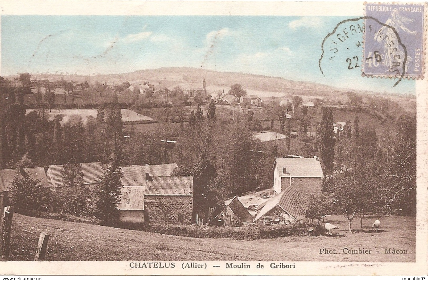 03  Allier :  Chatelus   Moulin De Gribori        Réf 4930 - Other & Unclassified