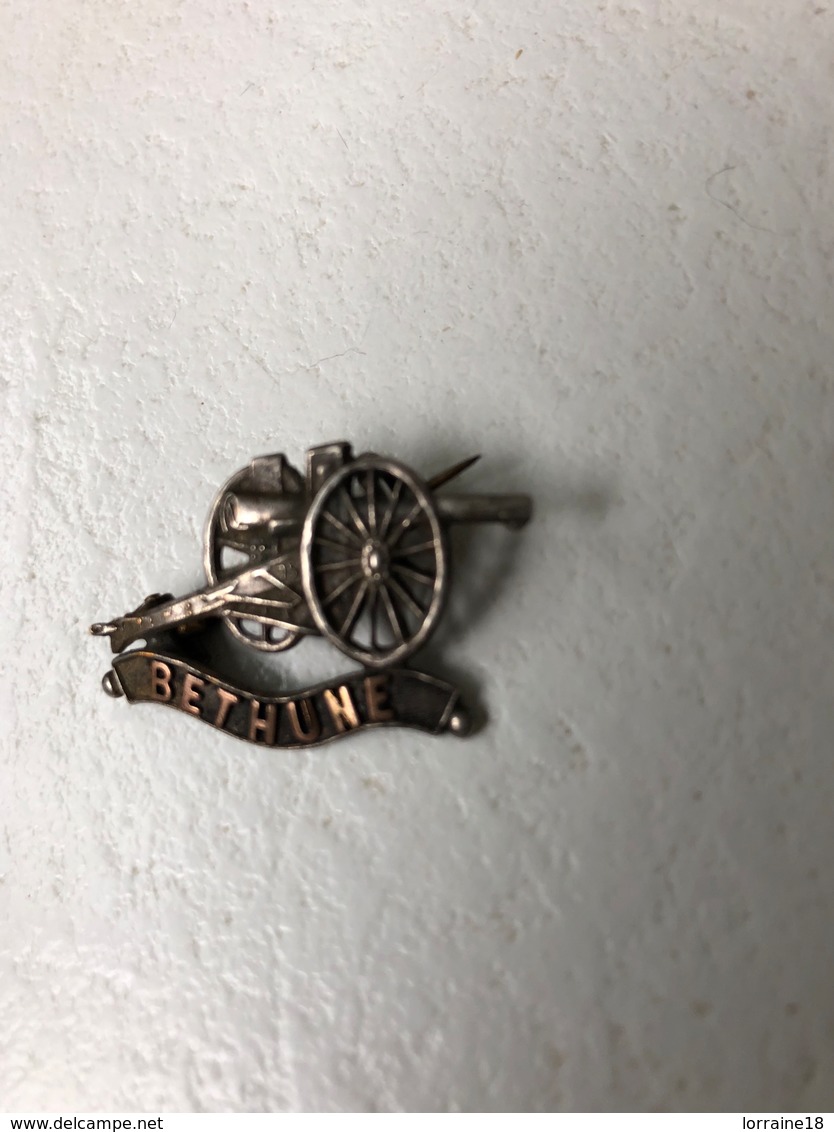 Broche , Breloque Canon De 75 BETHUNE - 1914-18