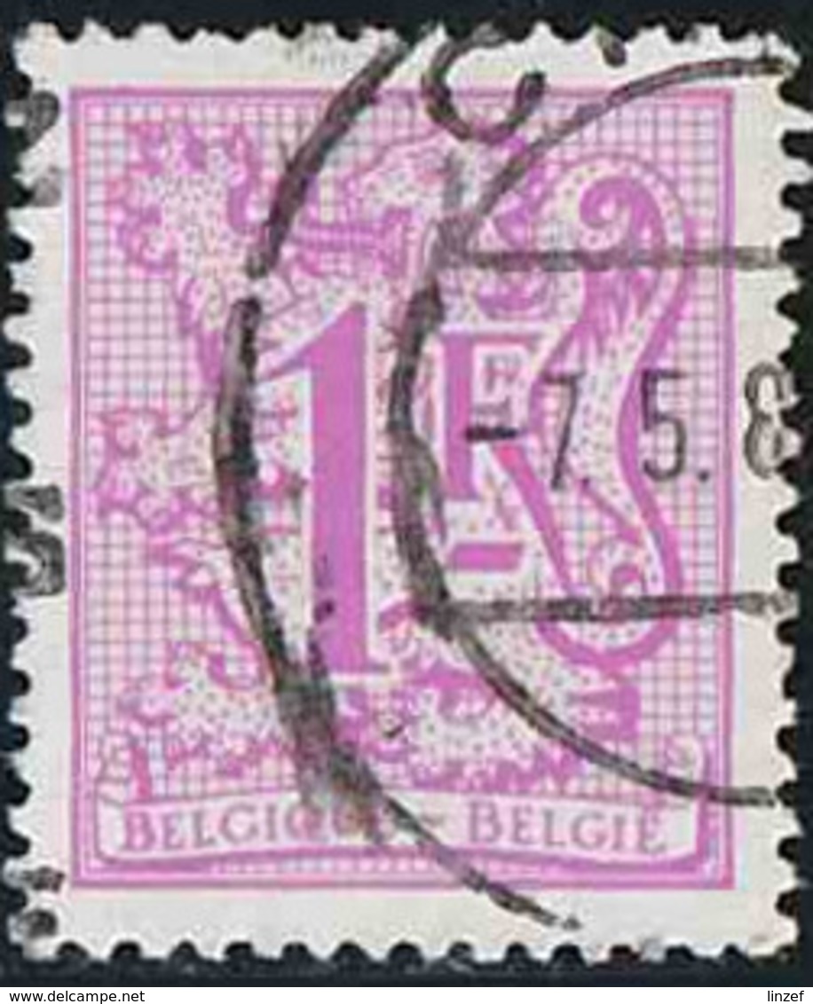 Belgique 1977 Yv. N°1844 - 1F Rose-lilas - Oblitéré - 1977-1985 Chiffre Sur Lion