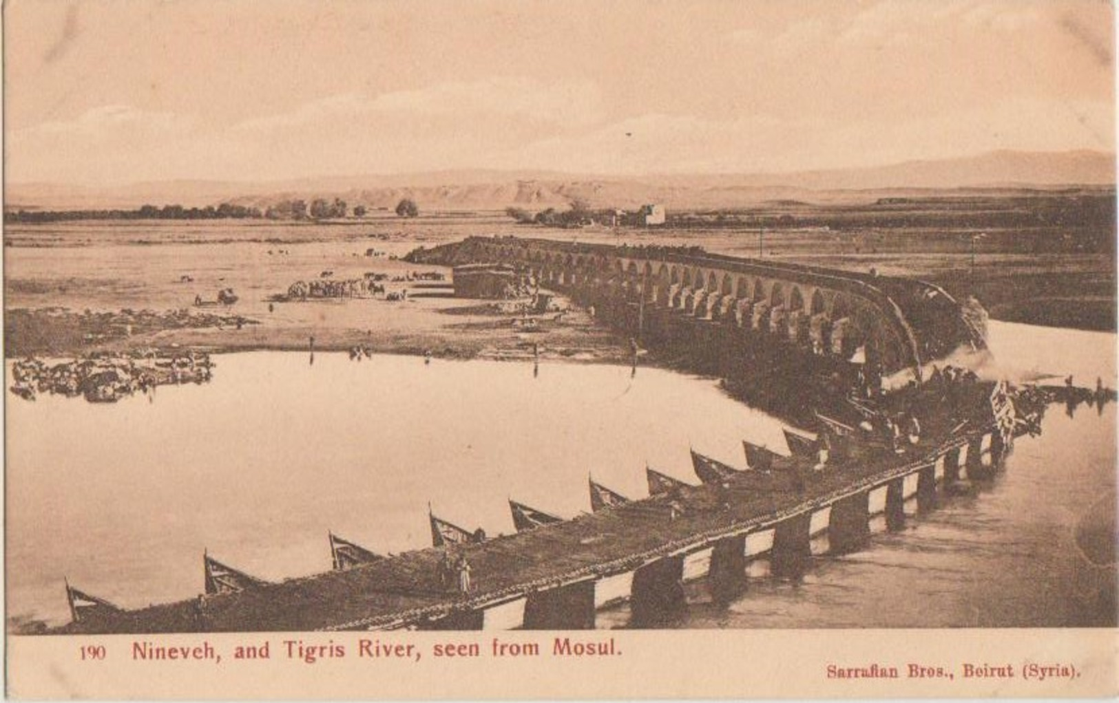 CPA IRAQ MOSUL NINEVEH Bridge On The Tigris River Mesopotamia - Irak