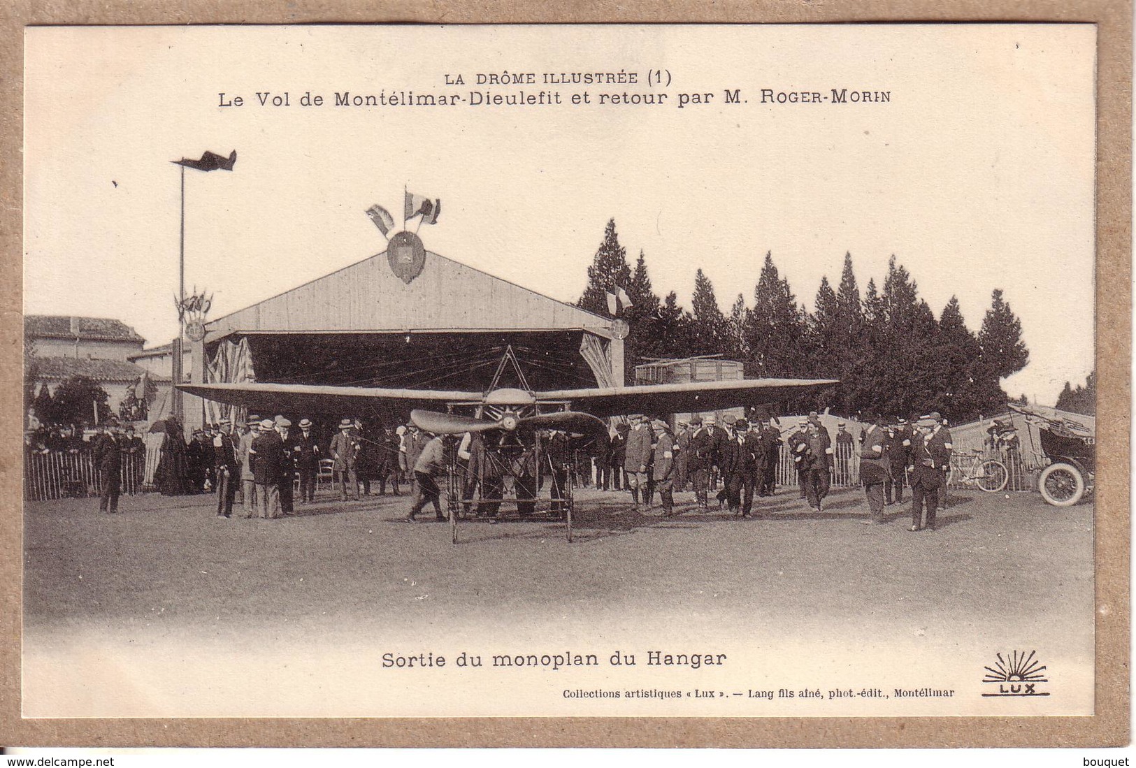 DRÔME -  AVIATION - VOL MONTELIMAR DIEULEFIT 9 MAI 1912 AVIATEUR ROGER MORIN , BLERIOT - SERIE DE 12 CARTES POSTALES - Montelimar