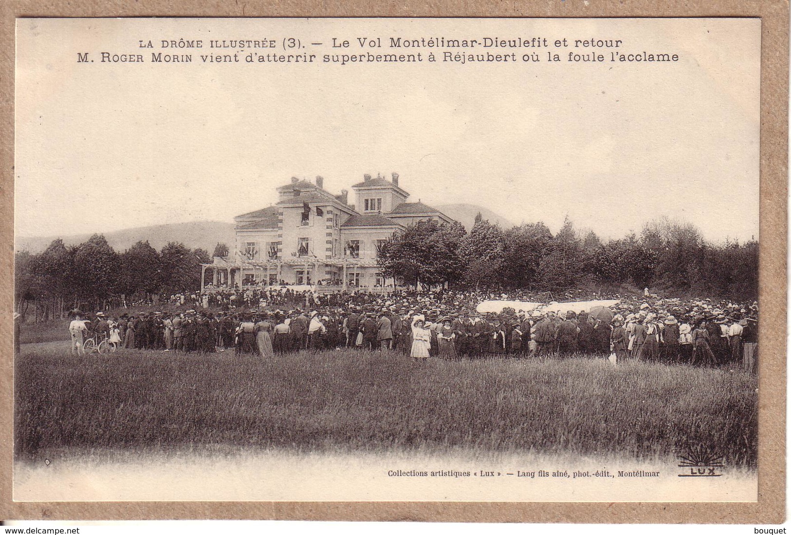 DRÔME -  AVIATION - VOL MONTELIMAR DIEULEFIT 9 MAI 1912 AVIATEUR ROGER MORIN , BLERIOT - SERIE DE 12 CARTES POSTALES - Montelimar