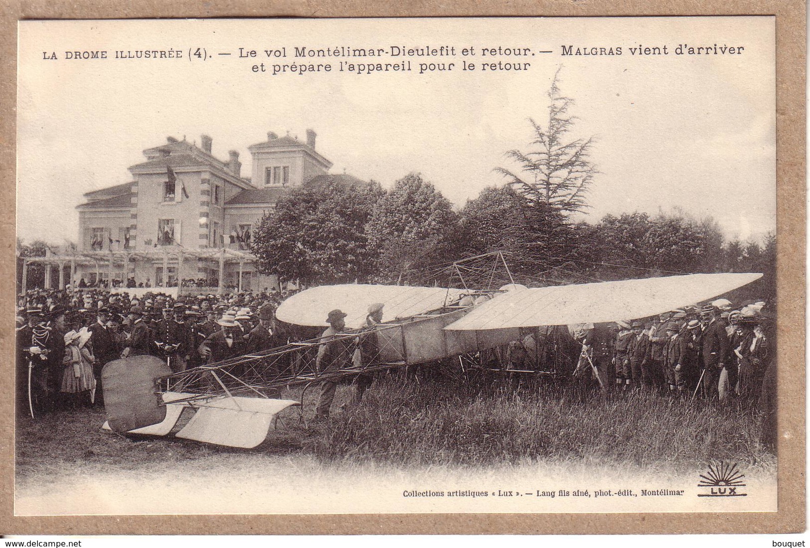 DRÔME -  AVIATION - VOL MONTELIMAR DIEULEFIT 9 MAI 1912 AVIATEUR ROGER MORIN , BLERIOT - SERIE DE 12 CARTES POSTALES