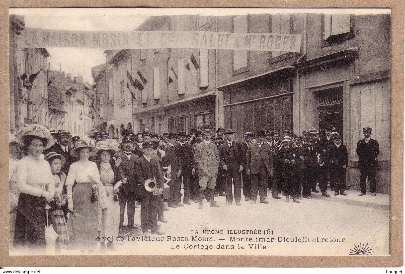 DRÔME -  AVIATION - VOL MONTELIMAR DIEULEFIT 9 MAI 1912 AVIATEUR ROGER MORIN , BLERIOT - SERIE DE 12 CARTES POSTALES