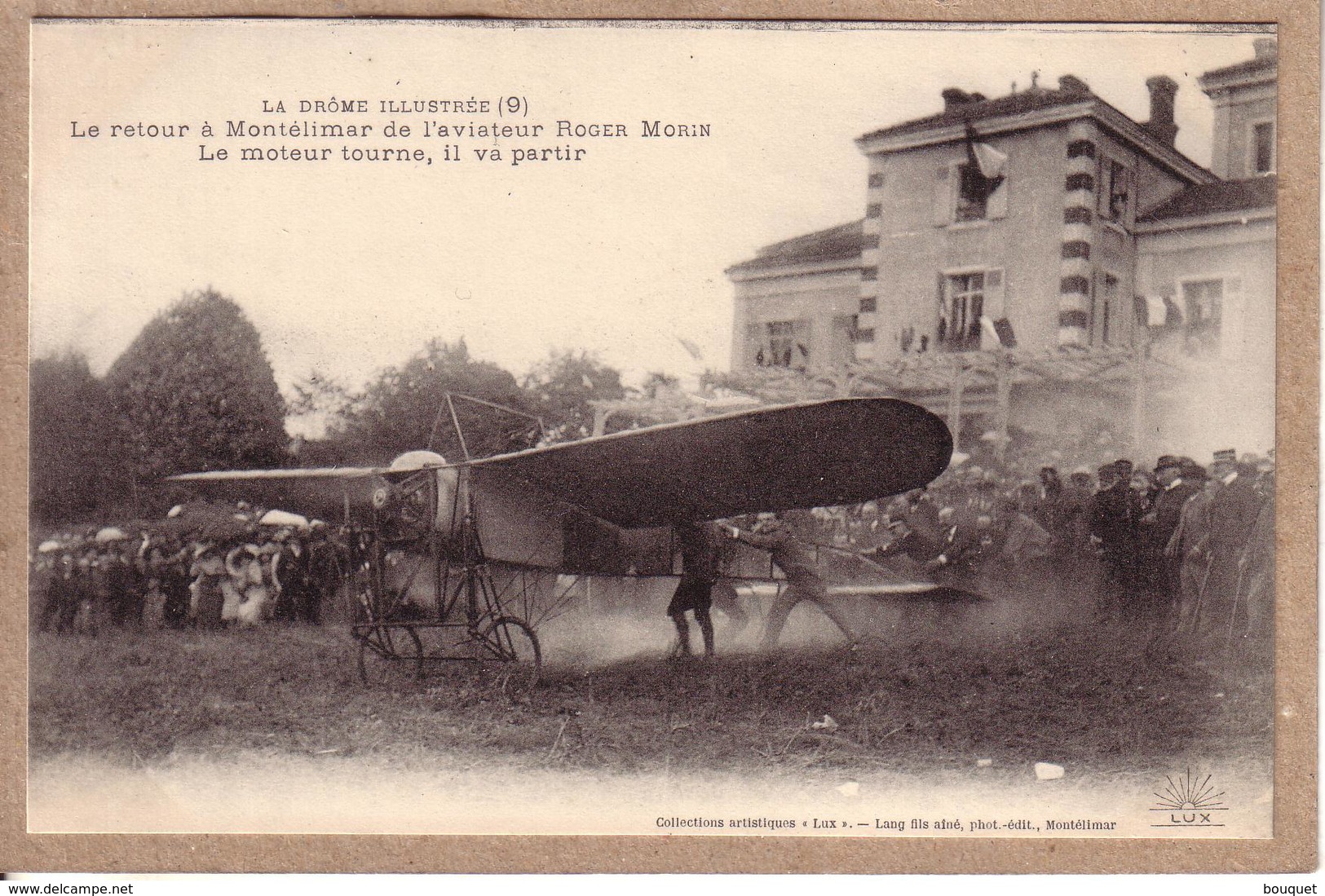 DRÔME -  AVIATION - VOL MONTELIMAR DIEULEFIT 9 MAI 1912 AVIATEUR ROGER MORIN , BLERIOT - SERIE DE 12 CARTES POSTALES