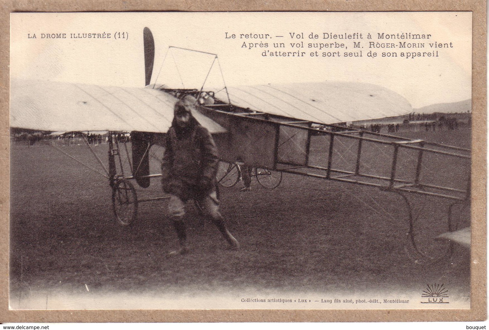 DRÔME -  AVIATION - VOL MONTELIMAR DIEULEFIT 9 MAI 1912 AVIATEUR ROGER MORIN , BLERIOT - SERIE DE 12 CARTES POSTALES