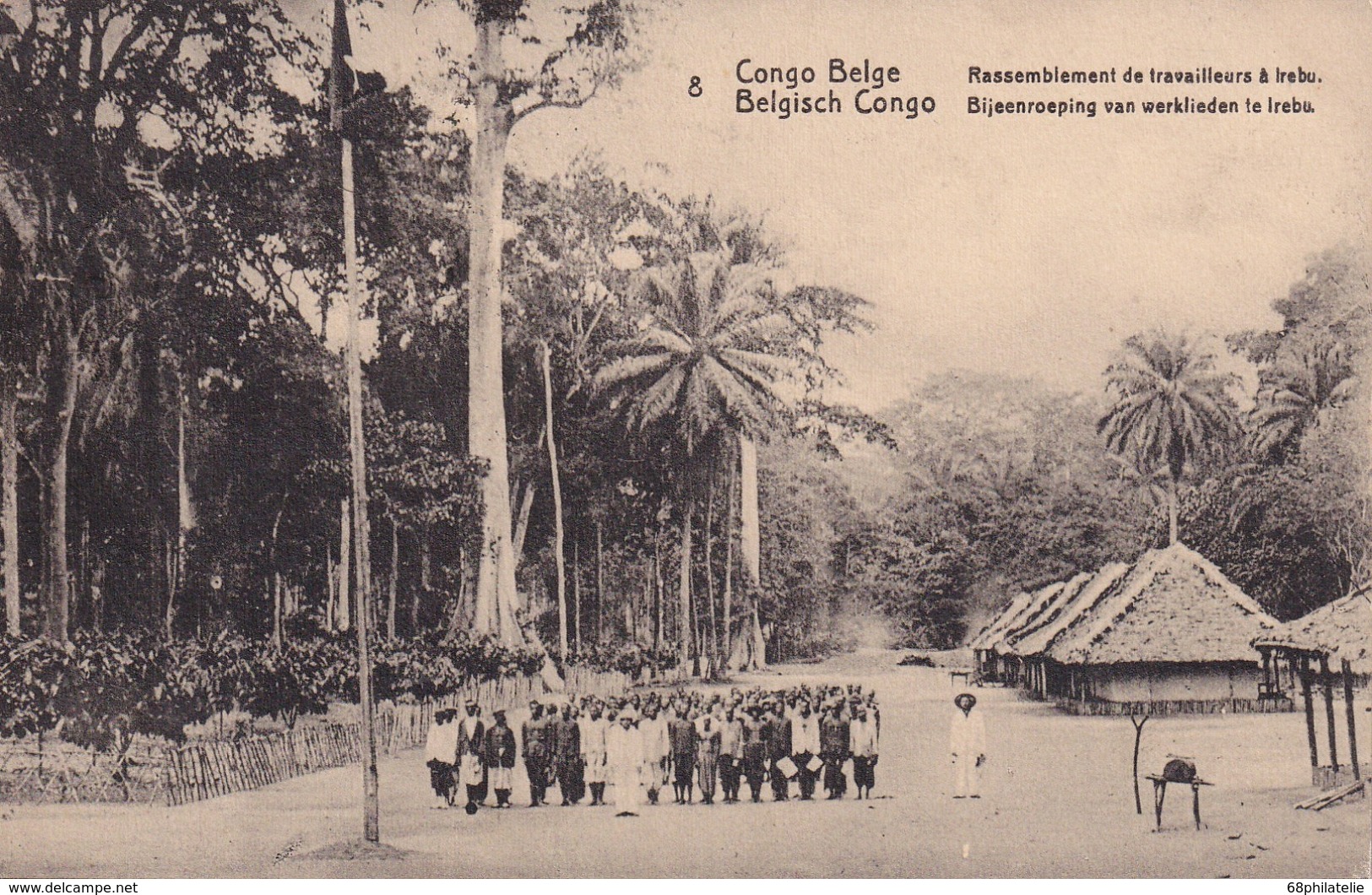 CONGO BELGE 1913  ENTIER POSTAL CARTE ILLUSTREE DE POPOKABAGA - Stamped Stationery