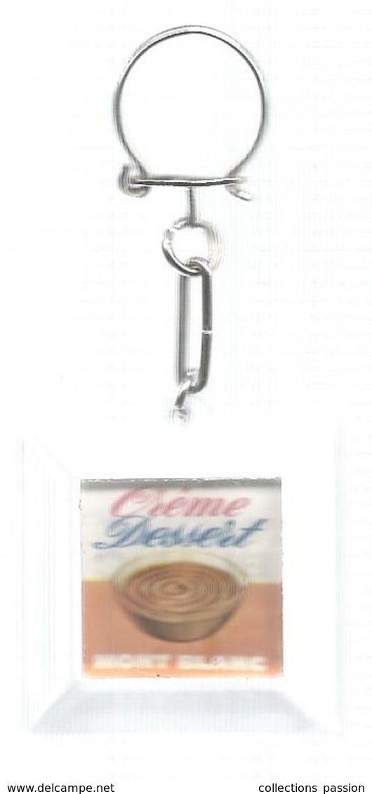 Porte Clefs , Clés , Lait MONT BLANC , Crème Dessert , 2 Scans , Frais 1.95 E - Portachiavi