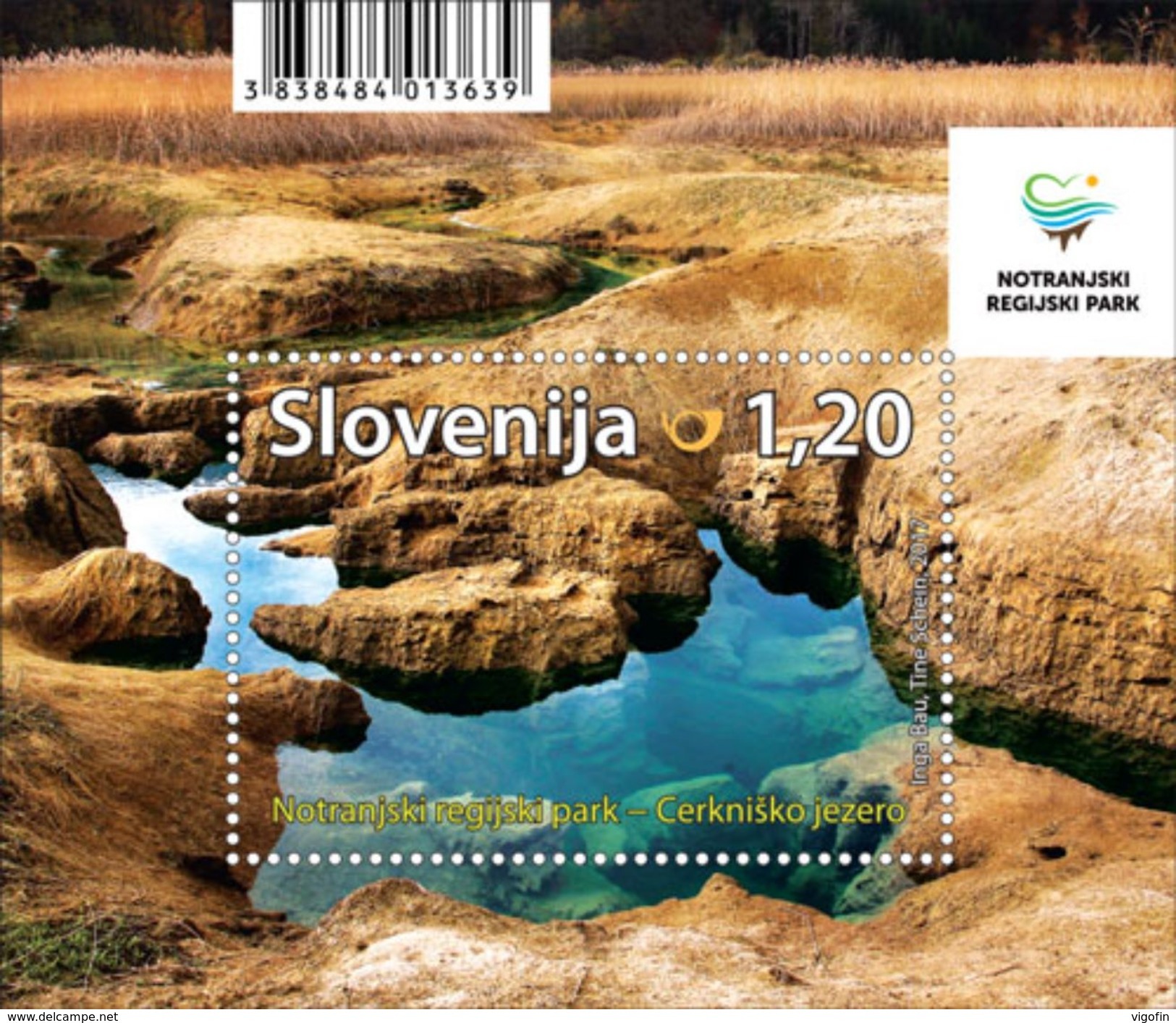 SI 2017-16 NATIONAL PARK CERKNIŠKO JEZERO, SLOVENIA, S/S, MNH - Slovénie