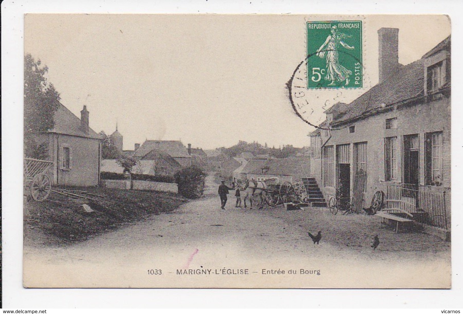 CPA 58 MARIGNY L'EGLISE Entrée Du Bourg - Sonstige & Ohne Zuordnung